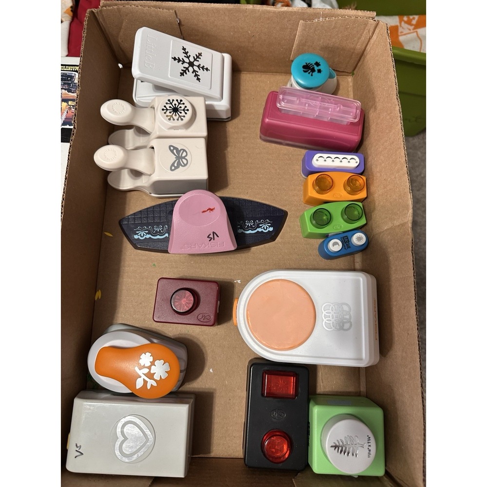 Lot of 16 Scrapbook Paper Punches Fiskars Martha Stewart EK McGill Little B